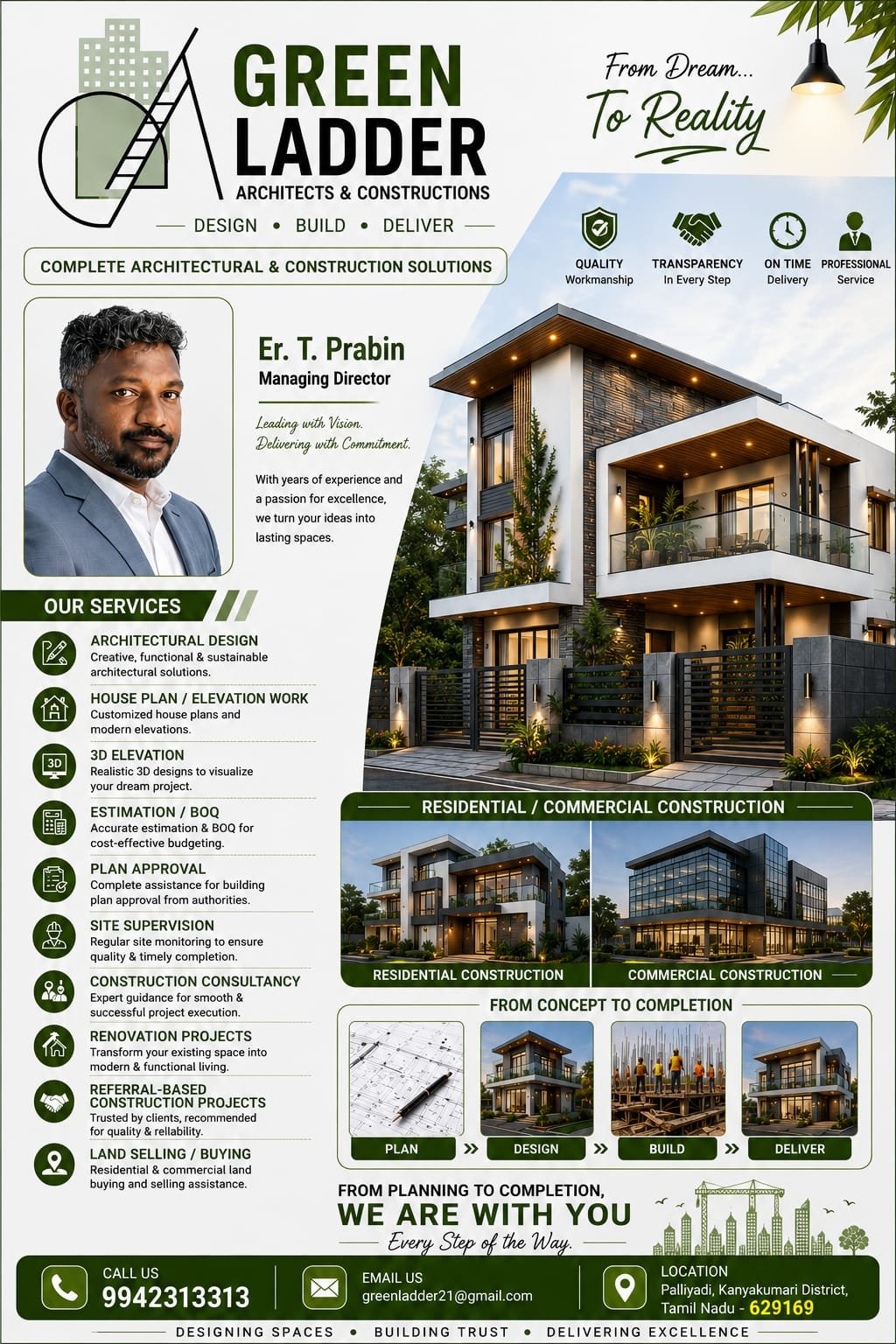 Green Ladder Architects & Constructions – Turning Dreams into Reality